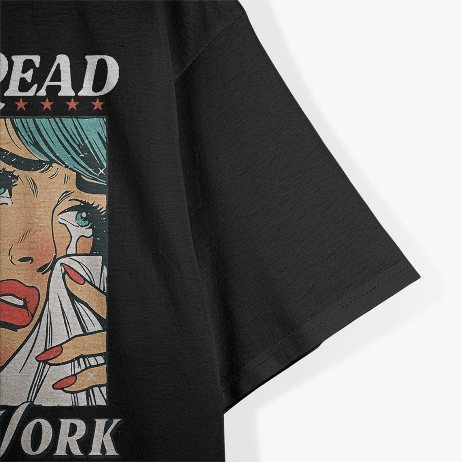 Born To Read Vintage Forced To Work Bookish Addict Bookworm T-Shirt
