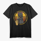 Cat with Saxophone - Music Lover's Purrformance T-Shirt