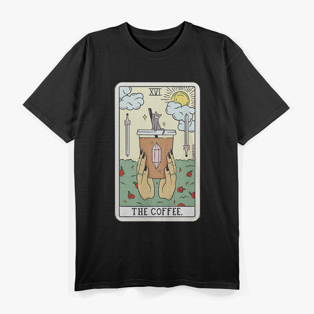 Coffee and Reading Funny Sarcastic Book Lover Graphic T-Shirt