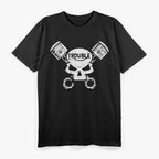 Motorcycle Skull and Pistons, Motorcycle Enthusiast T-Shirt