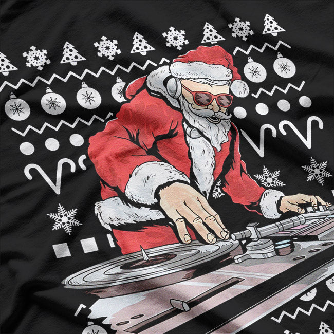 DJ Santa Claus – Funny Christmas Music Party T-Shirt