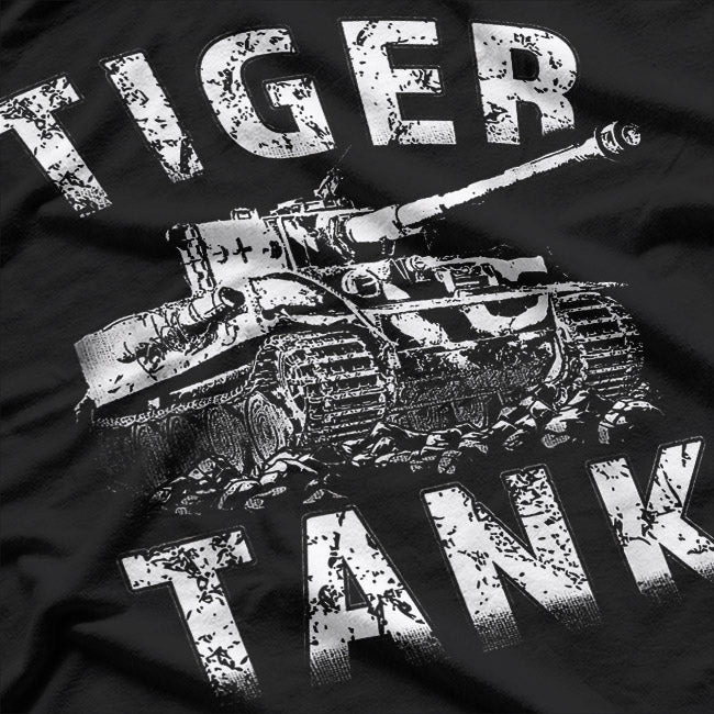Tiger Tank Historical World War 2 WW2 German T-Shirt