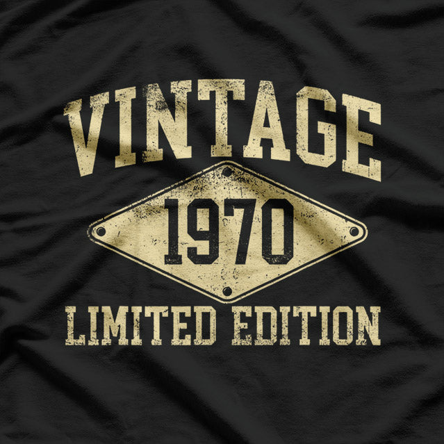 Vintage 1970 Limited Edition – Year of Birth Birthday T-Shirt