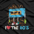 I Love the 80s: Cassette Tape Vibes T-Shirt