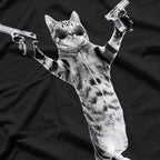 Cat with Gun: Fiercely Cute T-Shirt