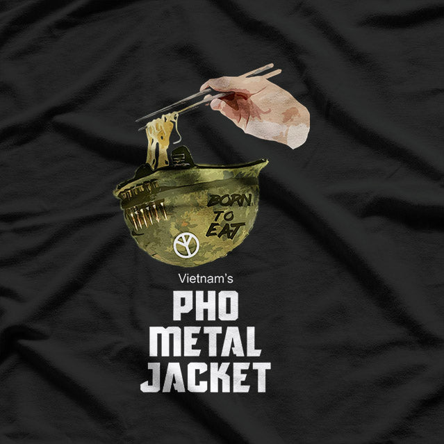 Pho Real? Pho Metal Jacket Parody Funny Foodie T-Shirt