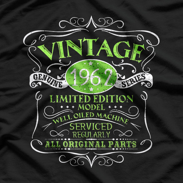 Vintage 1962 60th Birthday Gift Retro Classic Aged T-Shirt