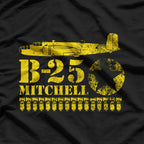 WWII B-25 Mitchell: Classic Air Force Bomber T-Shirt