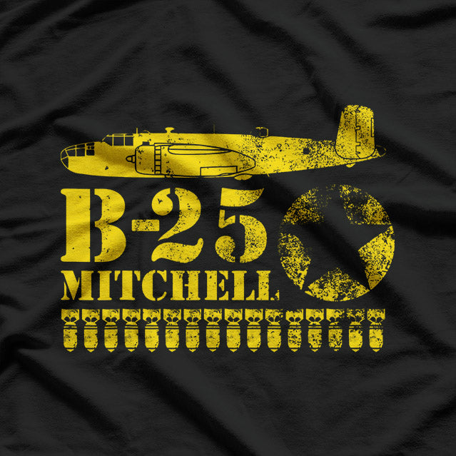 WWII B-25 Mitchell: Classic Air Force Bomber T-Shirt
