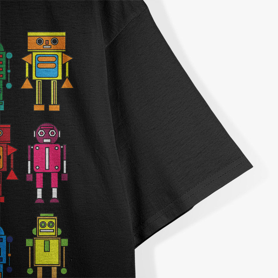 Retro Robot Revolution – Funny Tech Geek T-Shirt