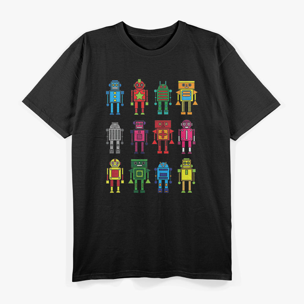 Retro Robot Revolution – Funny Tech Geek T-Shirt