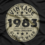 Vintage Established 1983 – 40th Birthday Party Retro Design T-Shirt