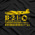 WWII B-24 Liberator: Iconic Air Force Bomber T-Shirt