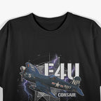 WW2 Plane F4U Corsair Military Aircraft Pilot Gift T-Shirt