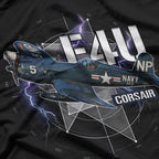 WW2 Plane F4U Corsair Military Aircraft Pilot Gift T-Shirt