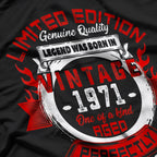 51st Birthday Legends - Born in 1971, Funny 51-Year-Old T-Shirt