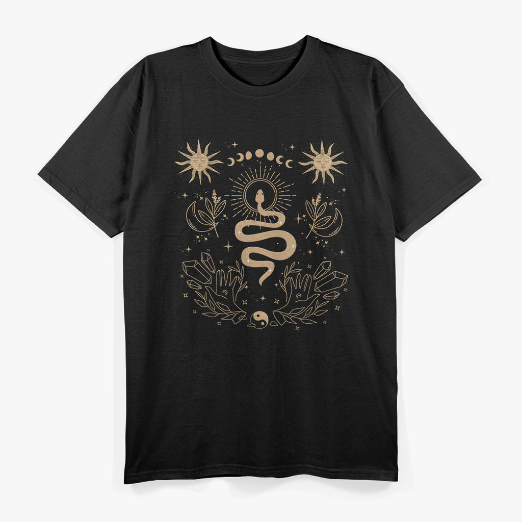 Dark Academia Tarot Card Snake Mystical Gothic T-Shirt