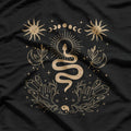 Dark Academia Tarot Card Snake Mystical Gothic T-Shirt