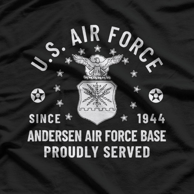 Vintage Military Air Base – Guam USAF Style Graphic T-Shirt