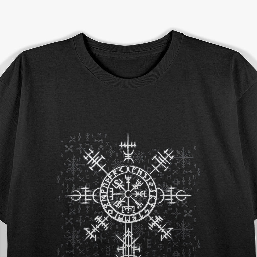 Classic Viking Symbol – Vegvisir Graphic T-Shirt