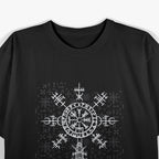 Classic Viking Symbol – Vegvisir Graphic T-Shirt
