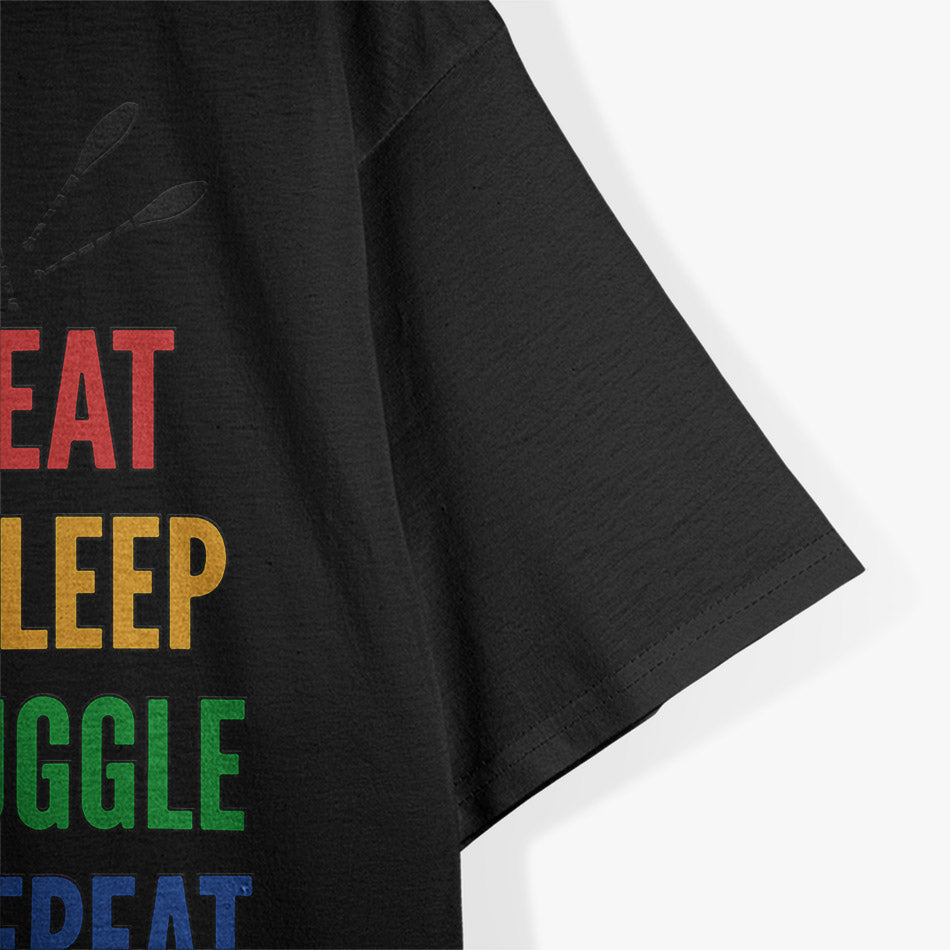 Juggling Lifestyle – Eat Sleep Juggle Repeat Graphic T-Shirt