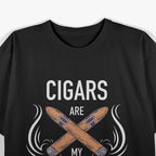 Cigars Are My Therapy Relaxing Smoker Humor T-Shirt