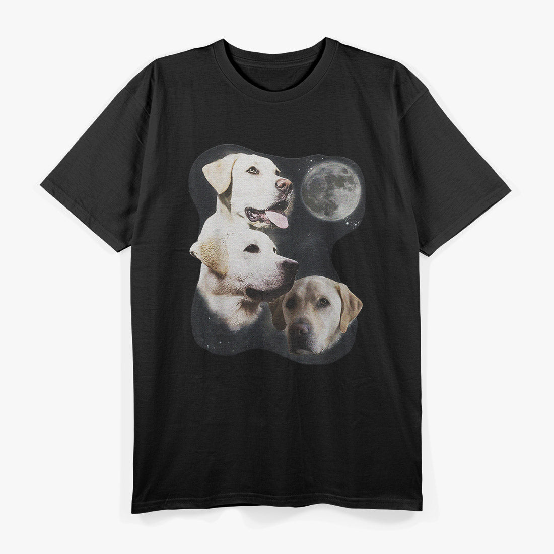 Golden Retriever Howling at Moon - Dog Lover’s Retro T-Shirt