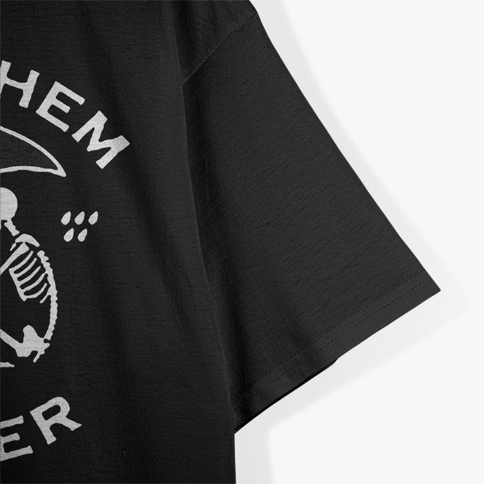 Skeleton Make Them Suffer Dark Humor Graphic T-Shirt
