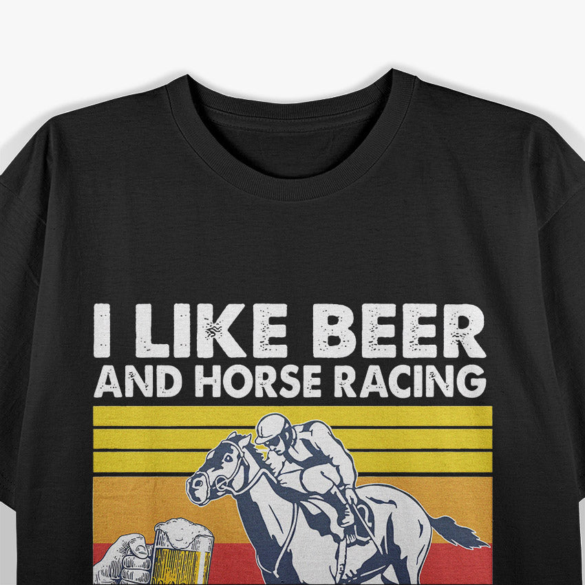 Maybe I Like Beer – Funny Vintage Retro Drinking Graphic T-Shirt