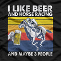 Maybe I Like Beer – Funny Vintage Retro Drinking Graphic T-Shirt