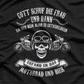God Shamed the Woman Then Invented the Motorcycle Funny T-shirt