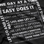Recovery Slogans One Day at a Time Inspirational Sobriety T-Shirt