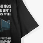 Trucker Dad Truck Driver Father Don’t Mess with My Family T-Shirt