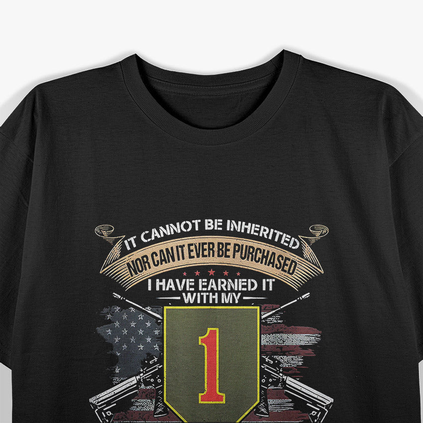 Proud War Veteran – Retro Military Division T-Shirt