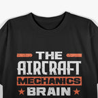 Aircraft Mechanic Brainpower Funny Aviation T-Shirt