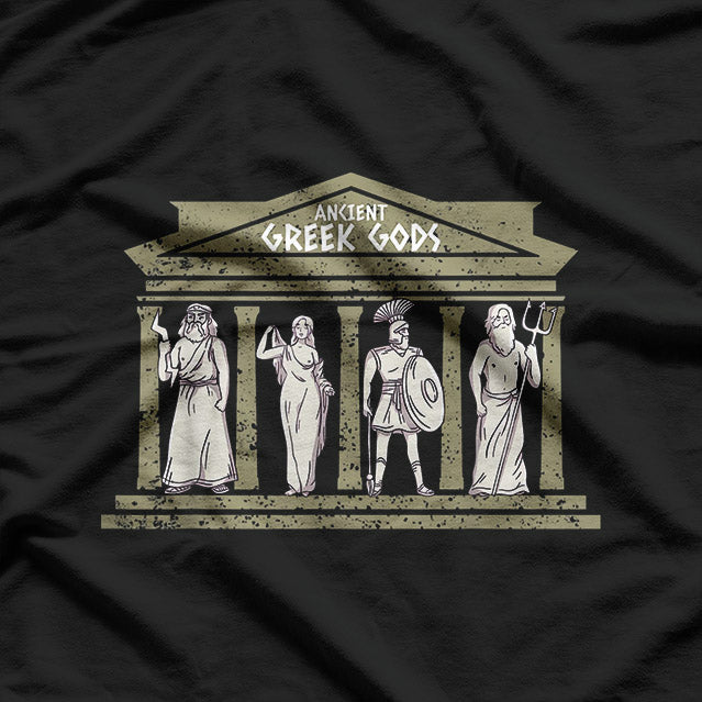 Ancient Greek Gods and Goddesses Mythology T-Shirt