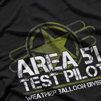 Area 51 Test Pilot: Top-Secret Flight Operations T-Shirt