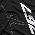 Boeing 767 Silhouette – Aviation Enthusiast T-Shirt