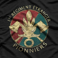 French Foreign Legion Pioneer Military Style Vintage Graphic T-Shirt