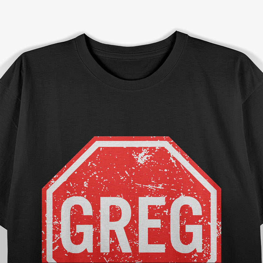 Funny Stop Sign Parody Graphic T-Shirt