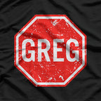 Funny Stop Sign Parody Graphic T-Shirt