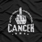 Middle Finger to Cancer Awareness Bold Statement T-Shirt