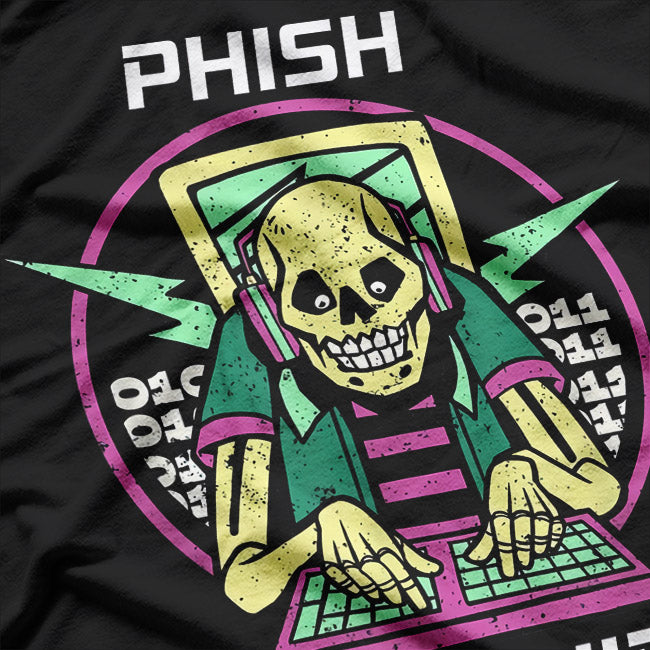 Phish and Chips Funny Hacker T-Shirt