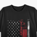 US American Flag Semi Truck Driver 18 Wheeler Trucker Gift T-Shirt