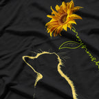 Cute Cats with Sunflower: Purrfectly Radiant T-Shirt
