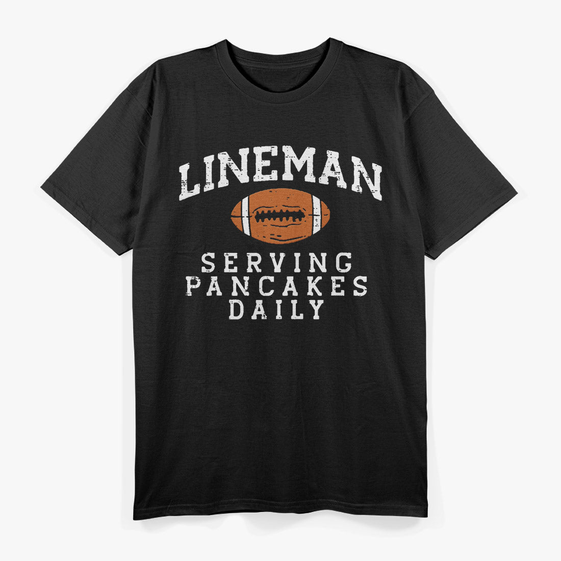 American Football Lineman Serving Pancakes Daily Funny T-Shirt