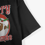 Black Merry Christmas - Bold and Funny Holiday Humor T-Shirt