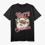 Black Merry Christmas - Bold and Funny Holiday Humor T-Shirt