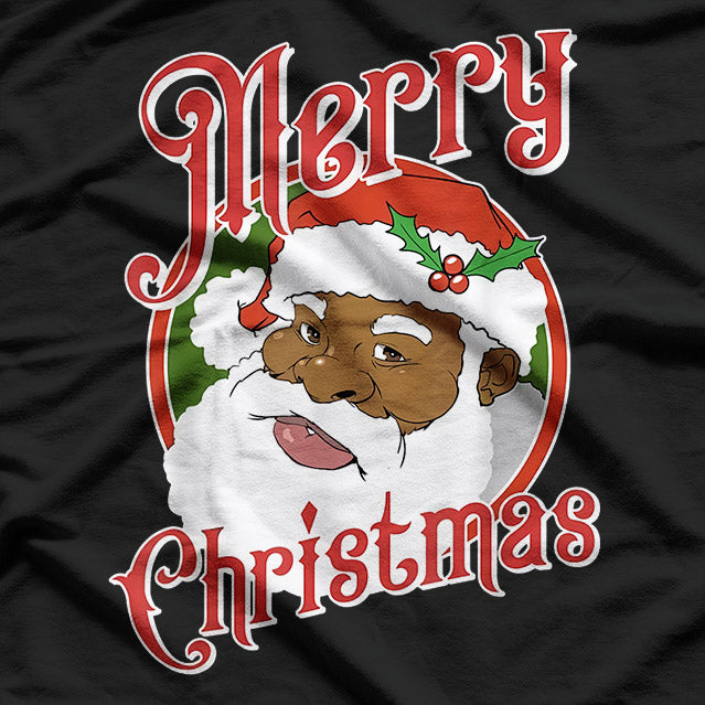 Black Merry Christmas - Bold and Funny Holiday Humor T-Shirt